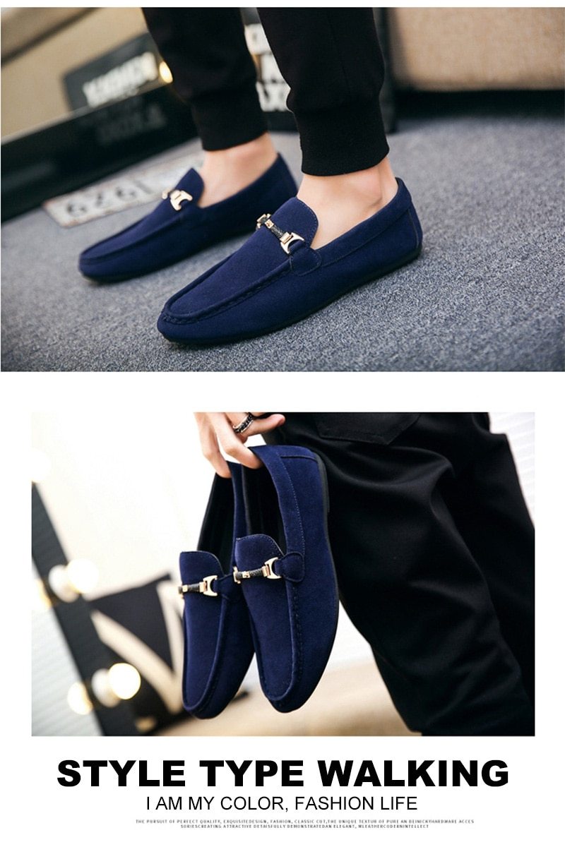 Men Casual Shoes/Fashion Peas Driving Male Adult Lazy Men Slip on Loafers - MakenShop