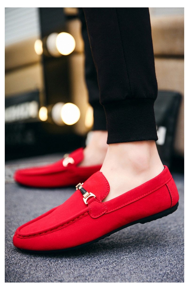 Men Casual Shoes/Fashion Peas Driving Male Adult Lazy Men Slip on Loafers - MakenShop