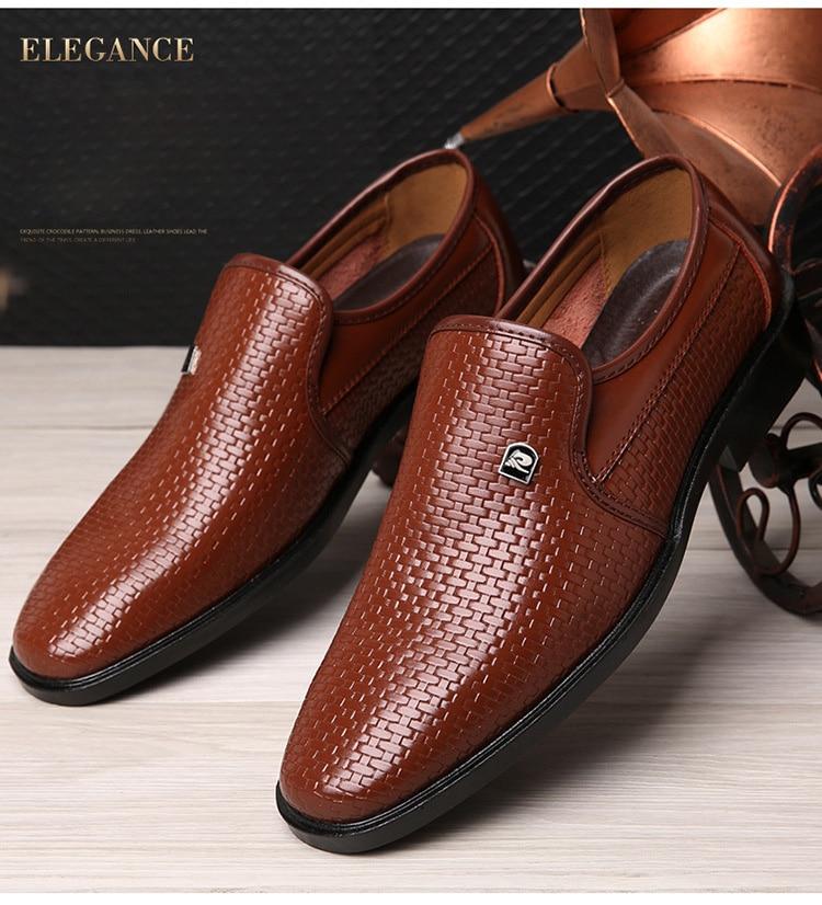 Luxury Brand Genuine Leather Fashion Men Business Shoes - MakenShop