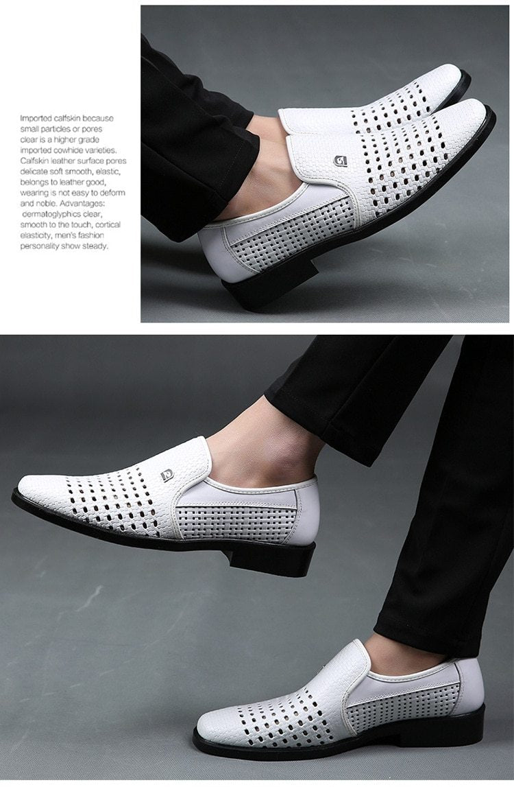 Luxury Brand Genuine Leather Fashion Men Business Shoes - MakenShop