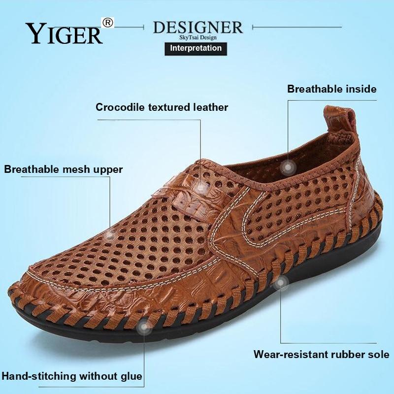Genuine Leather Summer Casual Men Sandals Lazy Style - MakenShop