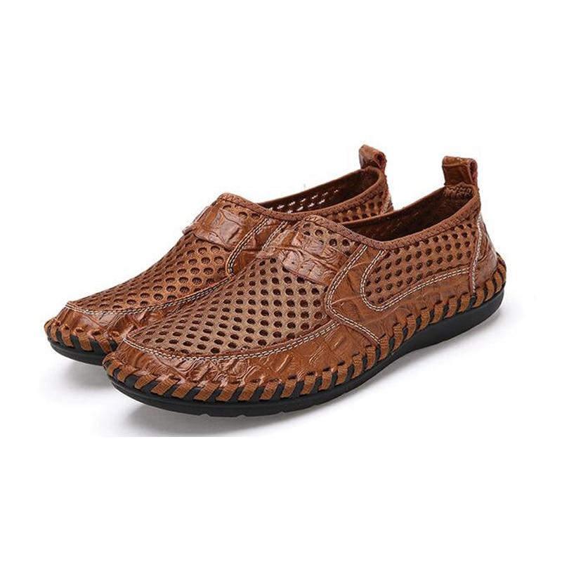 Genuine Leather Summer Casual Men Sandals Lazy Style - MakenShop