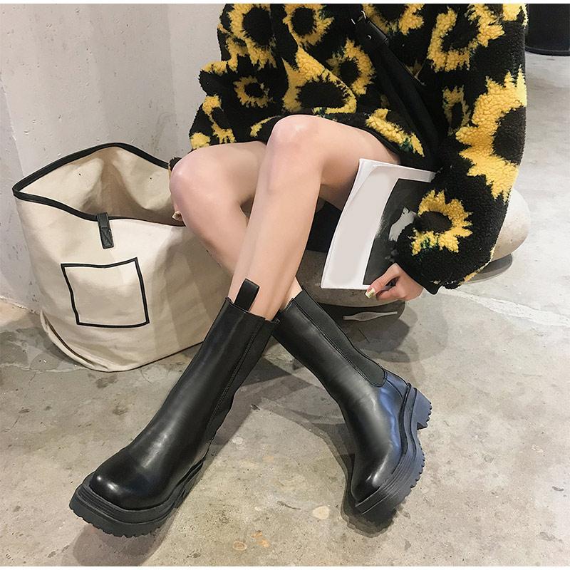 Women Chunky Heel Ankle Boots - MakenShop