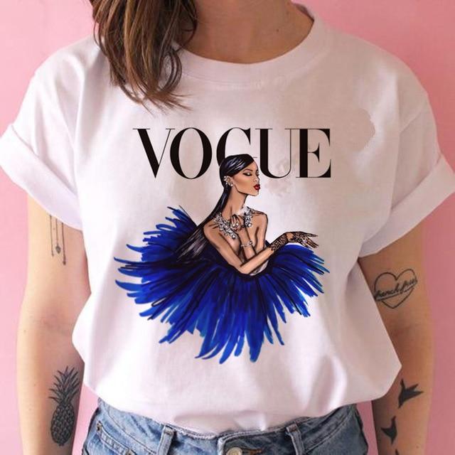 Vogue Grunge ulzzang tshirt - MakenShop