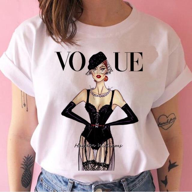 Vogue Grunge ulzzang tshirt - MakenShop