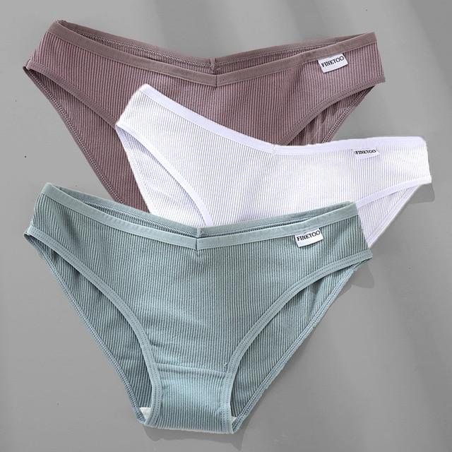 3PCS/Set Cotton Female Sexy Panties [M-4XL] - MakenShop