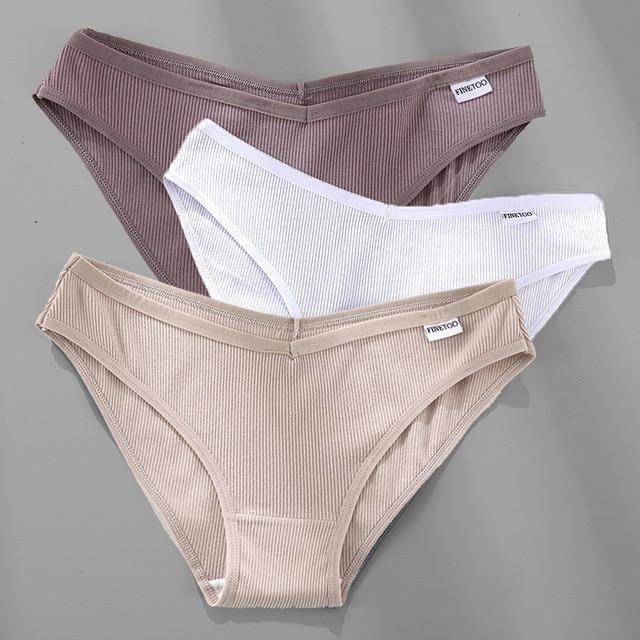 3PCS/Set Cotton Female Sexy Panties [M-4XL] - MakenShop