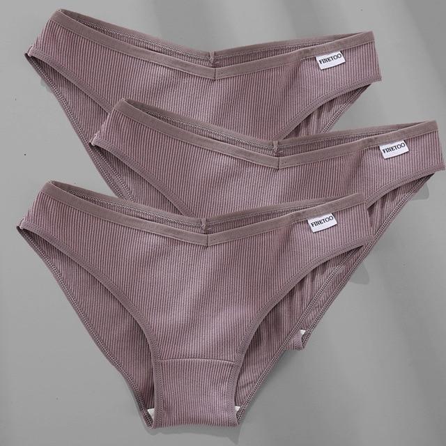3PCS/Set Cotton Female Sexy Panties [M-4XL] - MakenShop