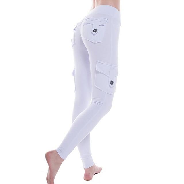 Bamboo Pockets Stretchy Soft Leggings Yoga Pants - MakenShop