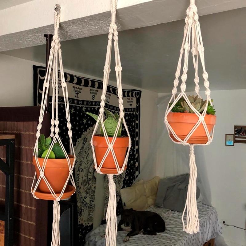 Handmade Macrame Plant Hanger Flower Pot - MakenShop